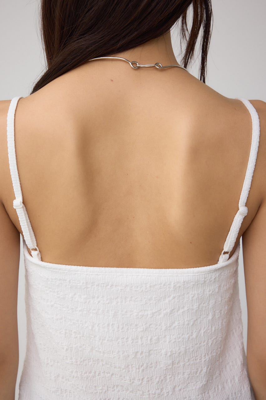 ニュアンスリブキャミソール O/WHT S