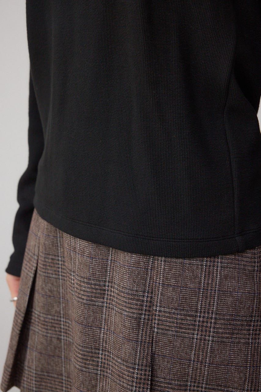 ホルターレイヤードトップス BLK FREE