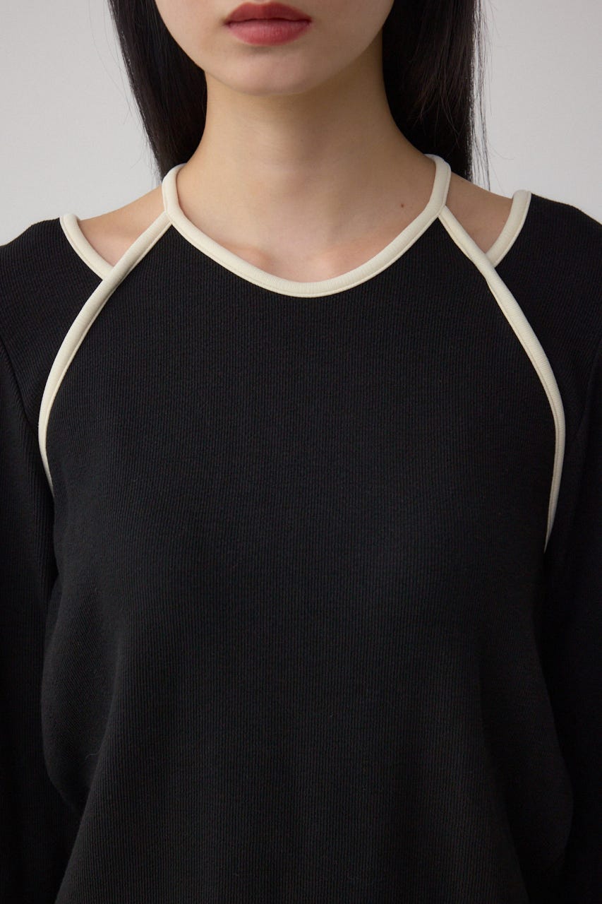 ホルターレイヤードトップス BLK FREE