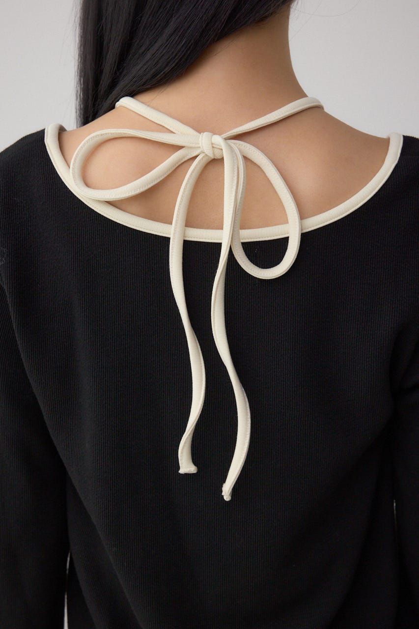 ホルターレイヤードトップス BLK FREE