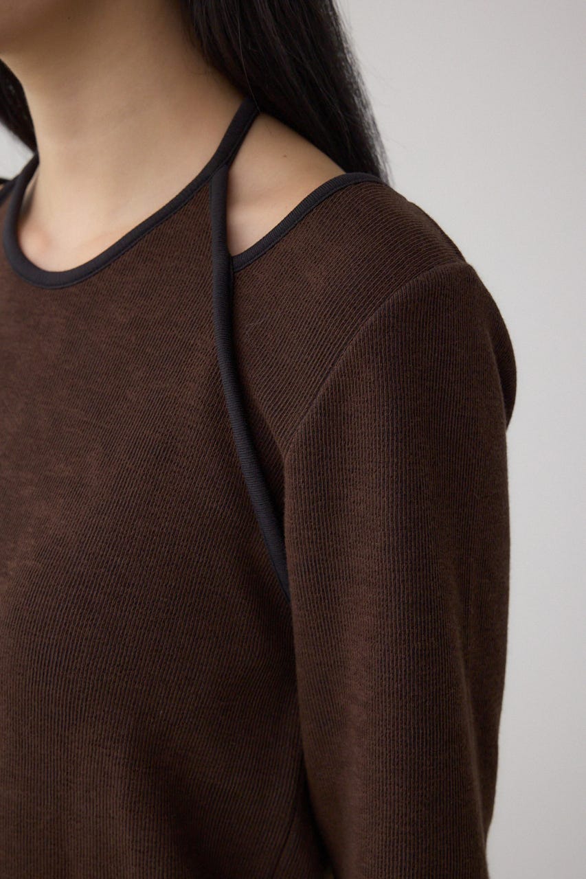 ホルターレイヤードトップス BRN FREE