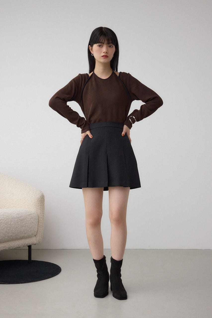 ホルターレイヤードトップス BRN FREE