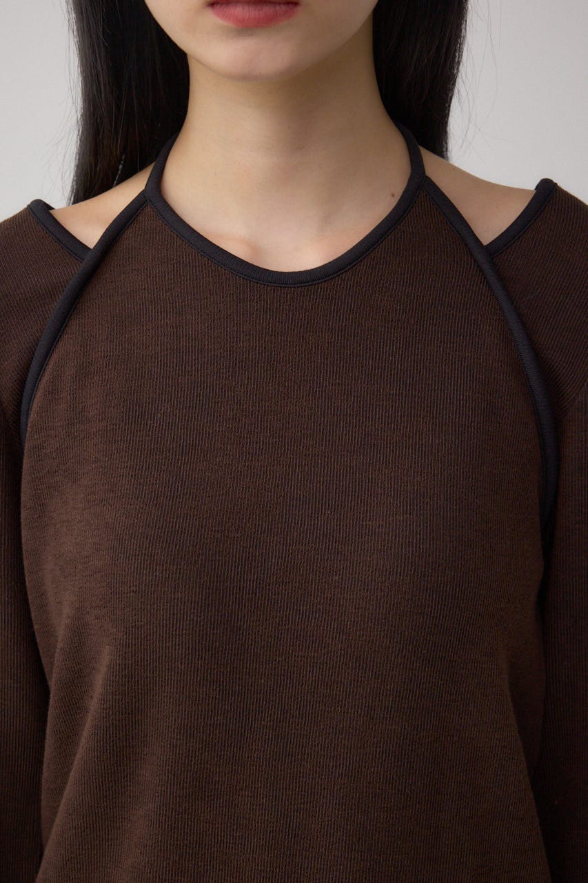 ホルターレイヤードトップス BRN FREE