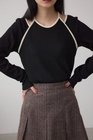 ホルターレイヤードトップス