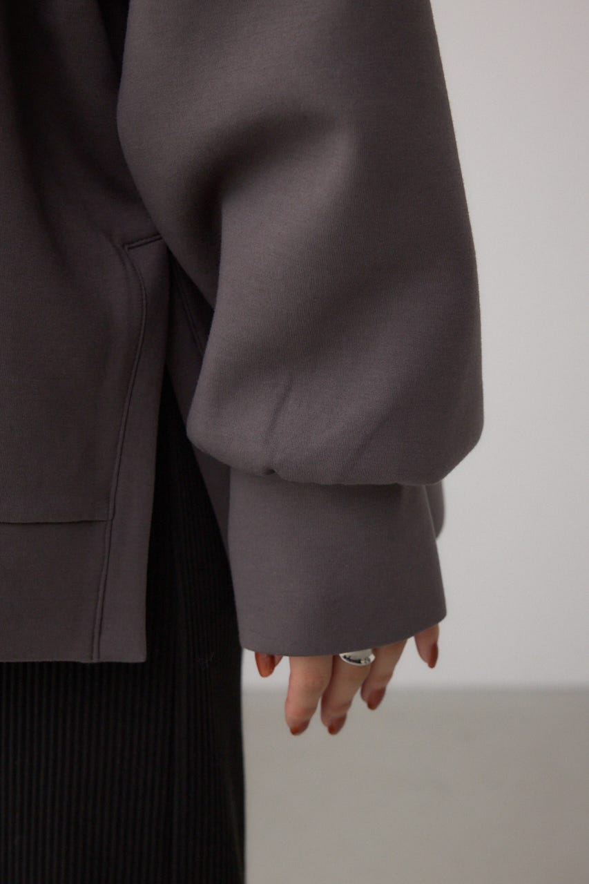 【SET】ハーフジップスウェットワンピース BLK S