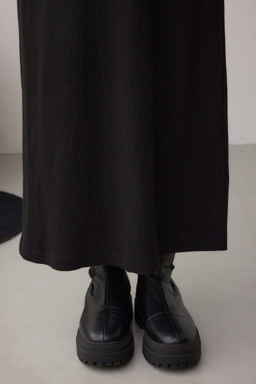 【SET】ハーフジップスウェットワンピース BLK S