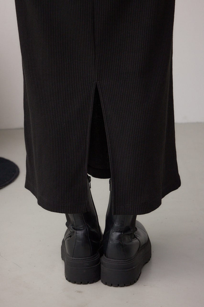 【SET】ハーフジップスウェットワンピース BLK S