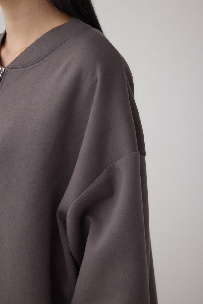 【SET】ハーフジップスウェットワンピース BLK S