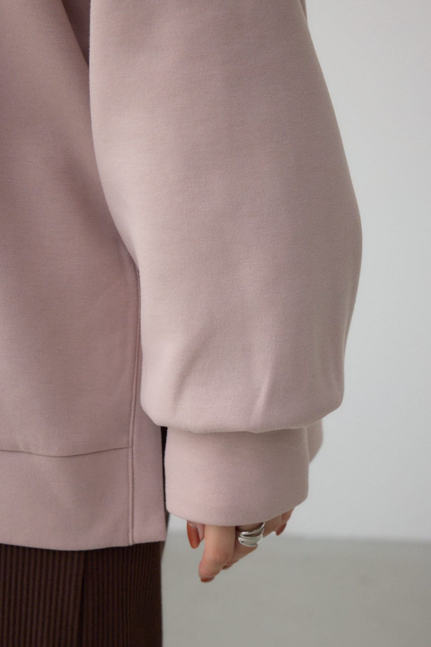 【SET】ハーフジップスウェットワンピース BRN S