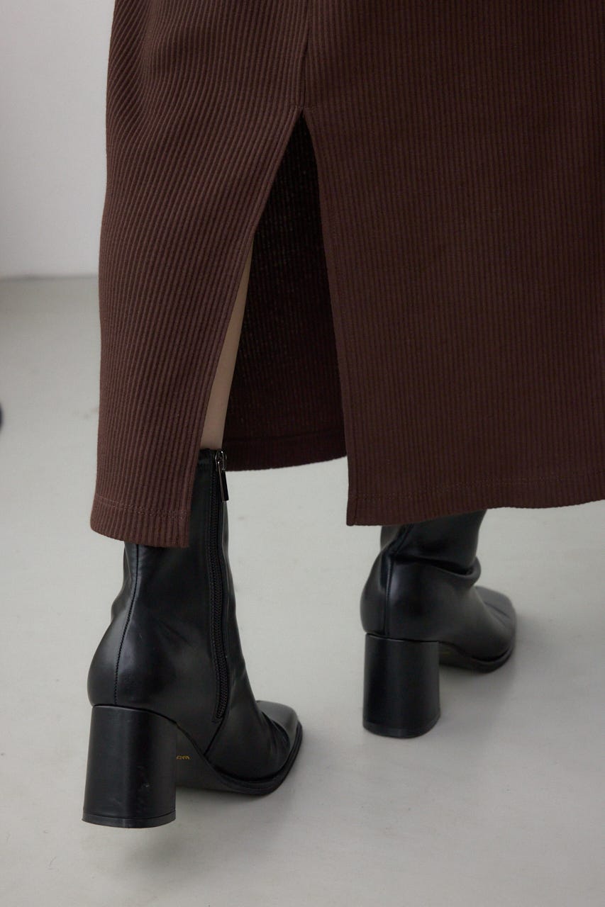 【SET】ハーフジップスウェットワンピース BRN S