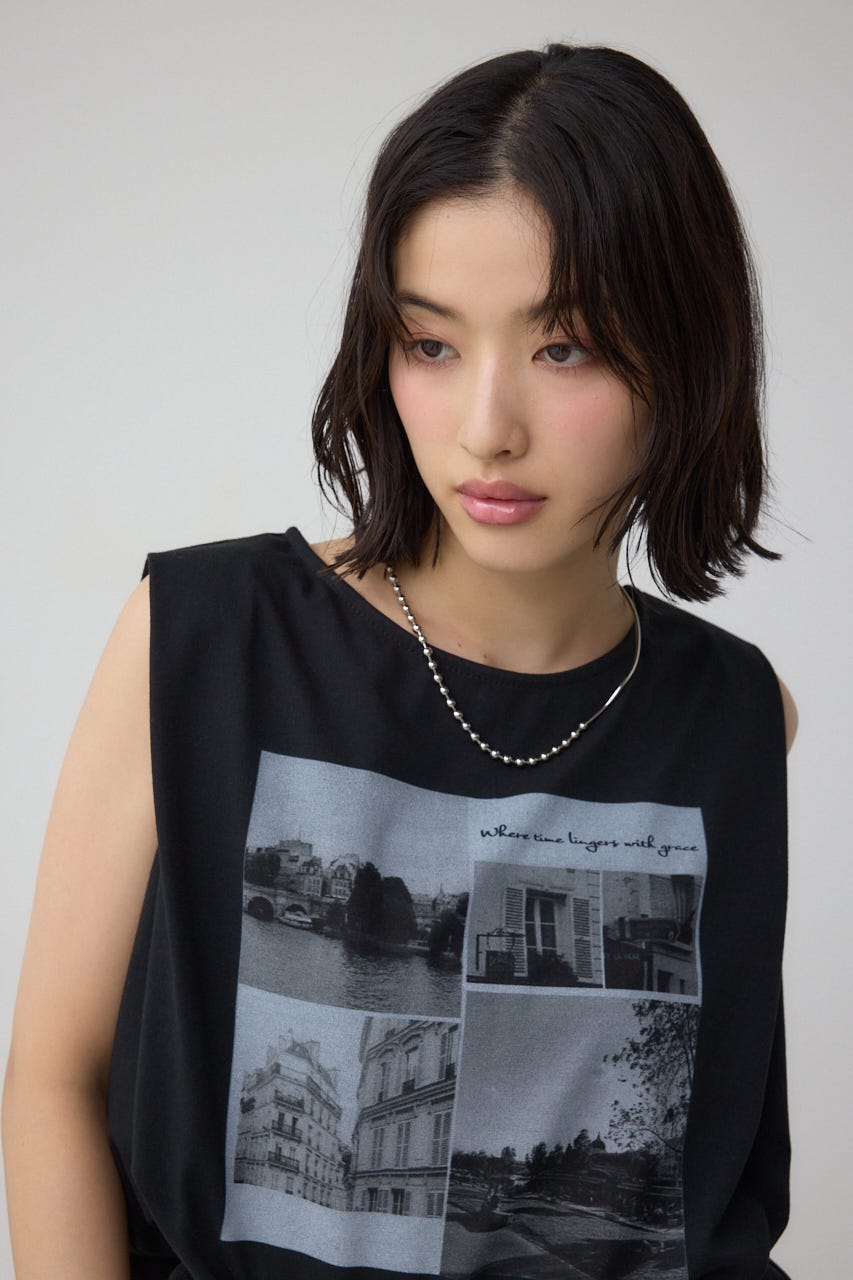 AZUL BY MOUSSY | C/T冷感フォトプリントノースリーブTシャツ