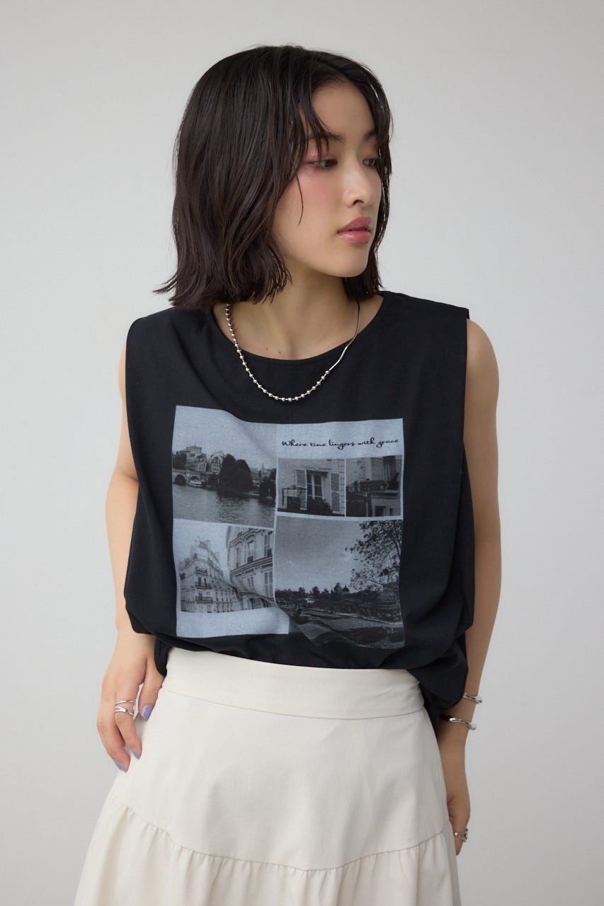 AZUL BY MOUSSY | C/T冷感フォトプリントノースリーブTシャツ