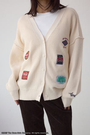 【Coca-Cola（R）｜AZUL】ワッペンカーディガン