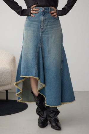 AZUL DENIM イレヘムデニムスカート