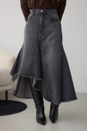 AZUL DENIM イレヘムデニムスカート