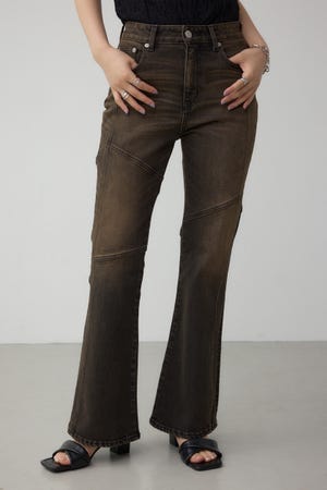 AZUL DENIM スウィッチングフレアデニム