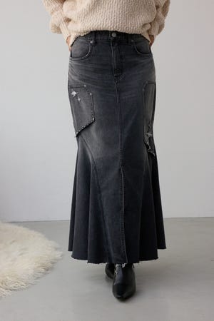AZUL DENIM ダメージマーメイドスカート