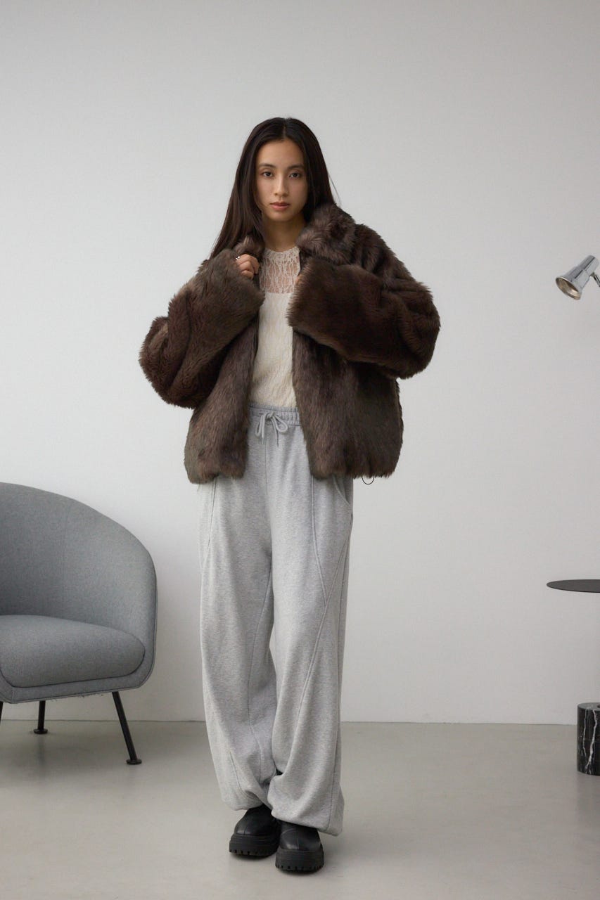 AZUL BY MOUSSY | ジップアップファーコート (コート ) |SHEL