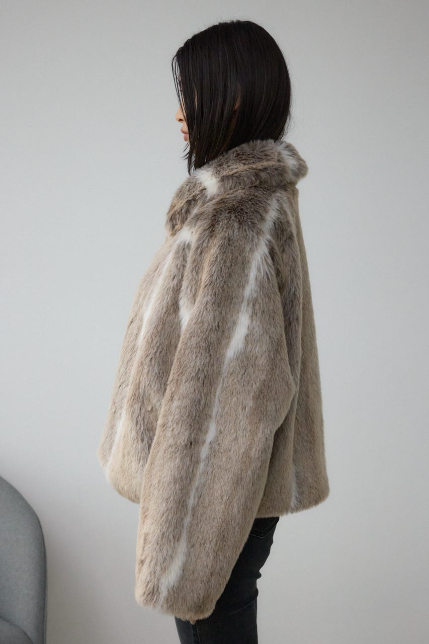 AZUL BY MOUSSY | ジップアップファーコート (コート ) |SHEL
