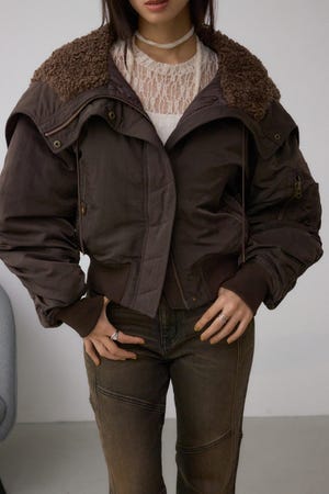 ジャケット・アウター moussy type N2B flight jacket N-2B AZUL BY MOUSSY | N-2B フライトジャケット (ブルゾン ) |SHEL