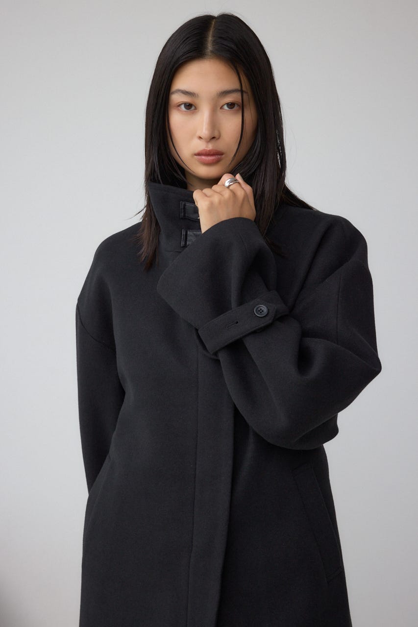 【未使用】　AZUL BY MOUSSY　BOAロングコート　ブラック　Mサイズ AZUL BY MOUSSY コート チェスターコート B-HEAT2WAY