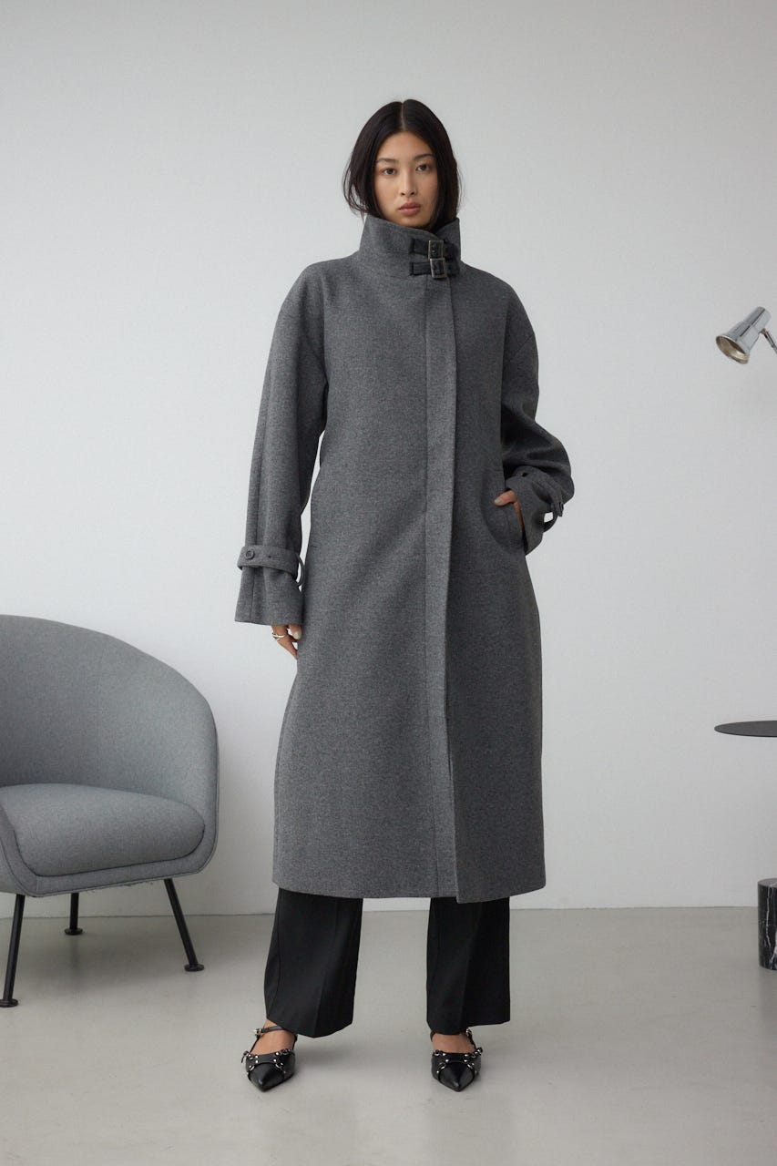 AZUL BY MOUSSY | B-HEAT スタンドカラージップロングコート
