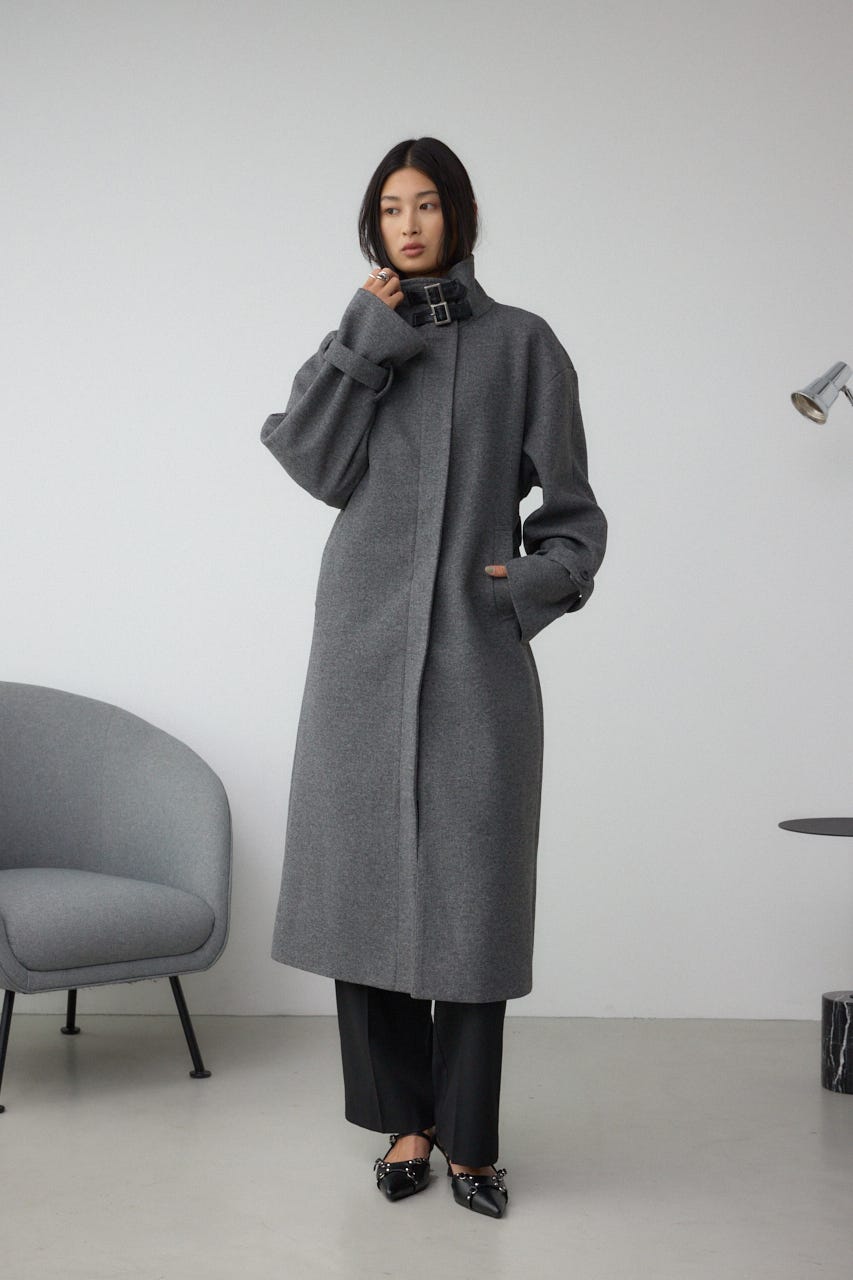 AZUL BY MOUSSY | B-HEAT スタンドカラージップロングコート