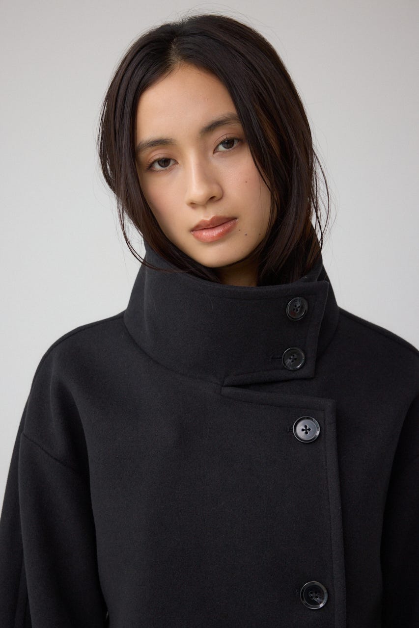 【値下げ】BLACK BY MOUSSY/スタンドカラーウールコート ブラックバイマウジー スタンドカラーウールコート タグあり