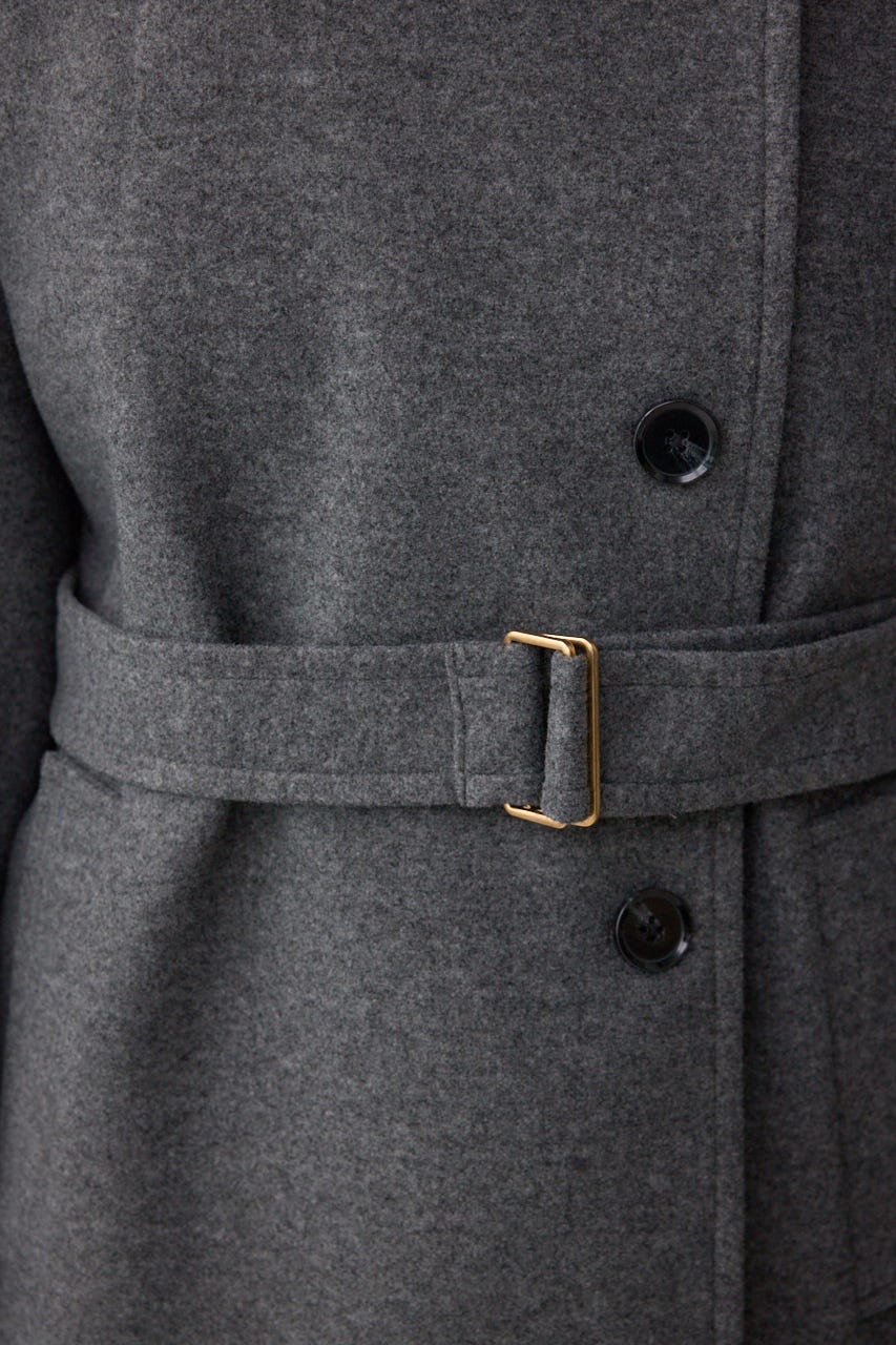 B-HEATスタンドカラーミドルコート T.GRY M