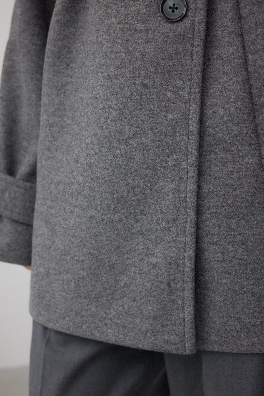 B-HEATスタンドカラーミドルコート T.GRY M