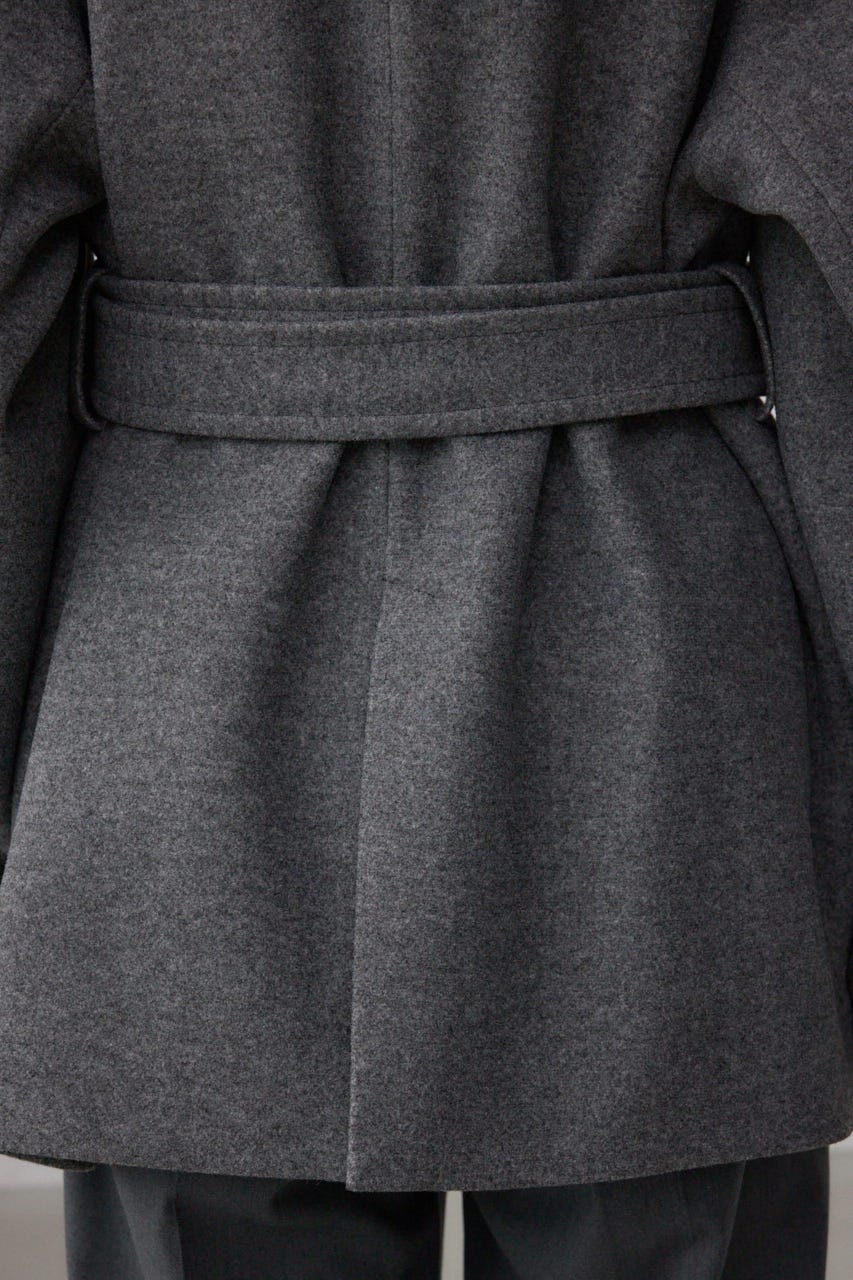 B-HEATスタンドカラーミドルコート T.GRY M