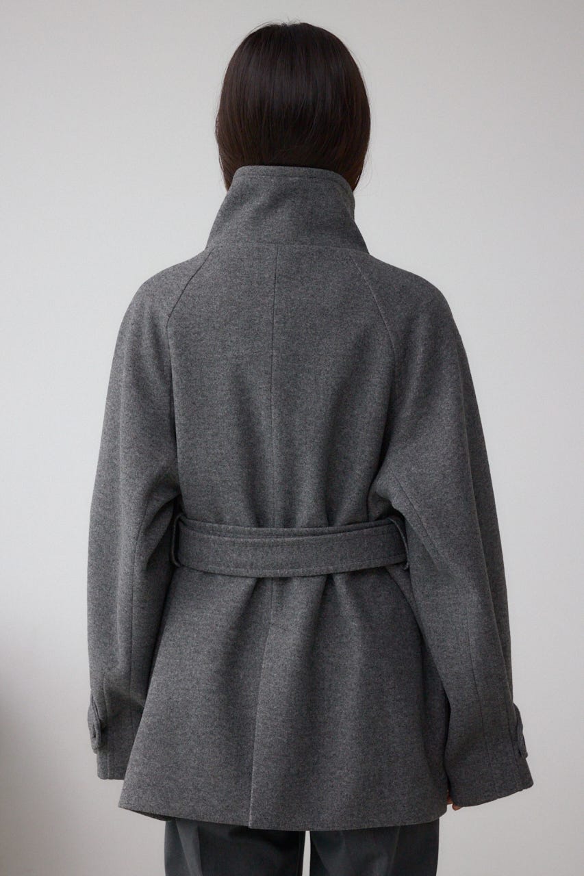 B-HEATスタンドカラーミドルコート T.GRY M