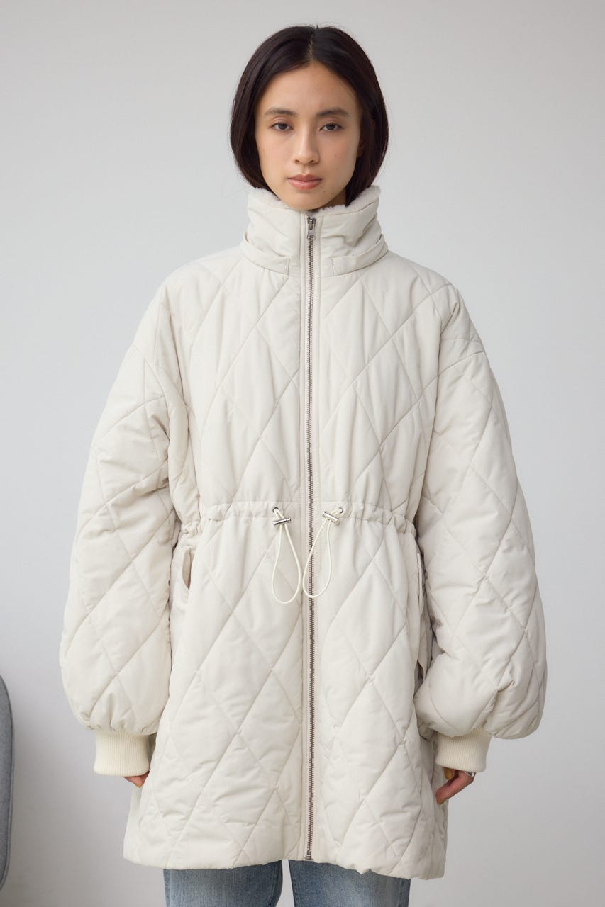 キルティング中綿ミドルコート IVOY S