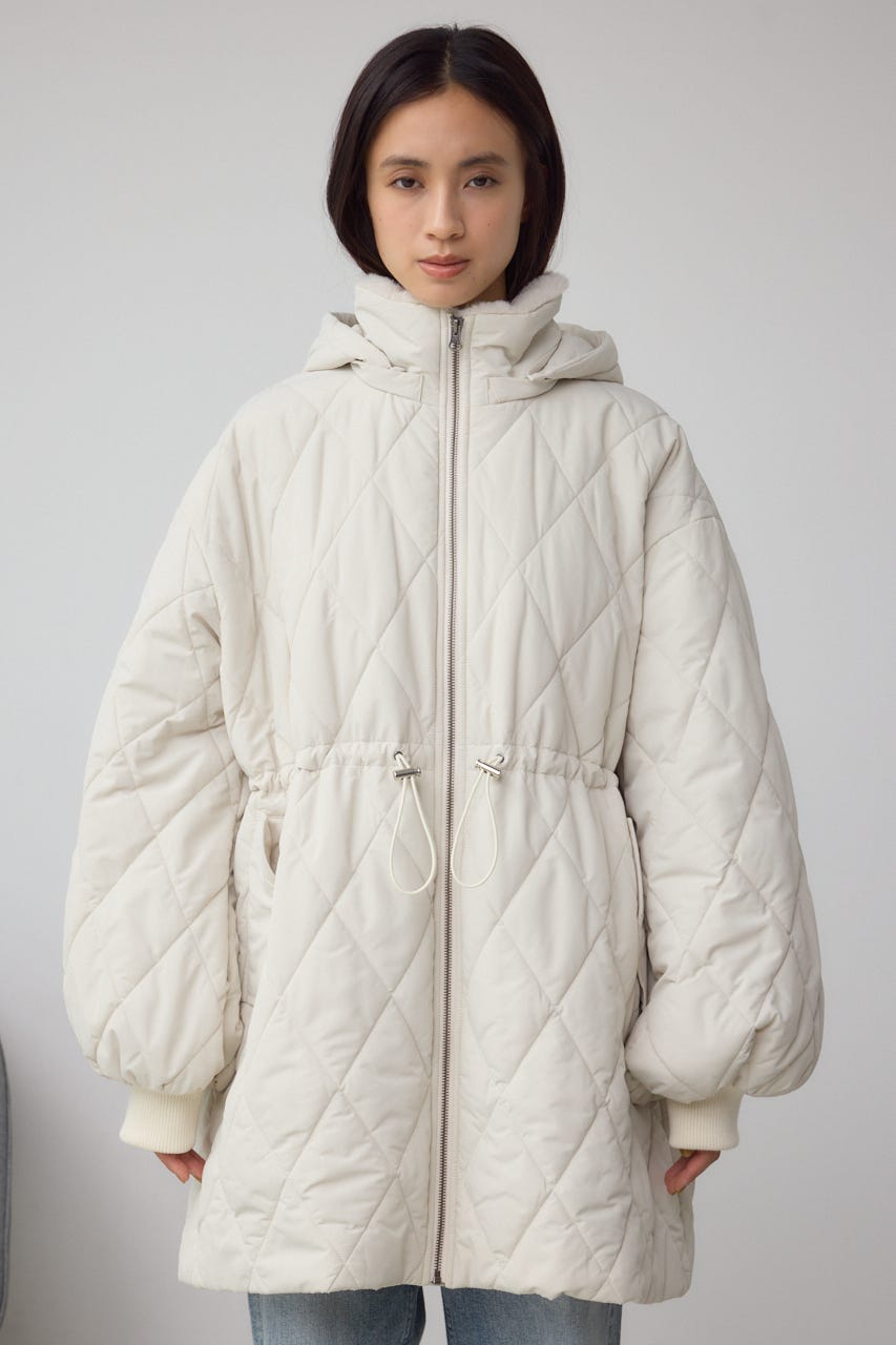 キルティング中綿ミドルコート IVOY S