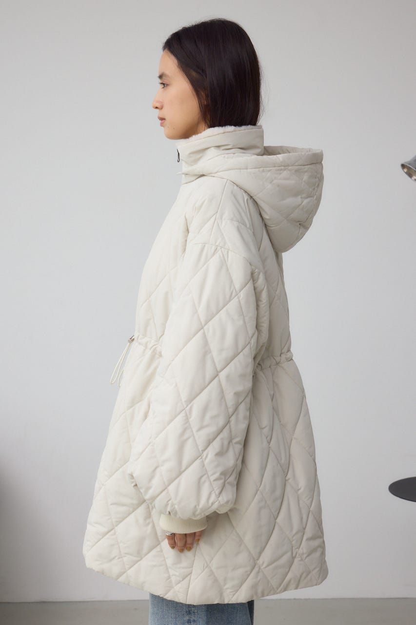 キルティング中綿ミドルコート IVOY S