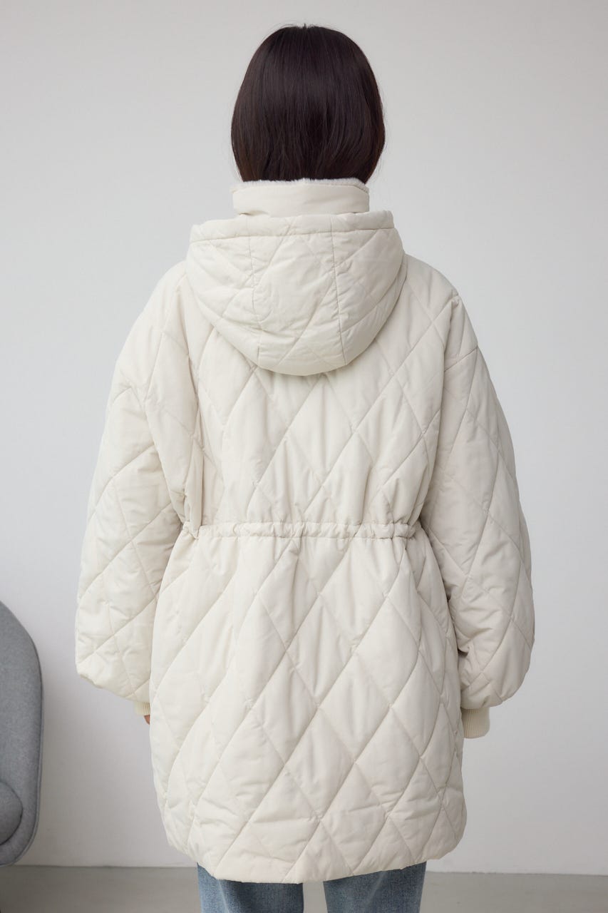 キルティング中綿ミドルコート IVOY S