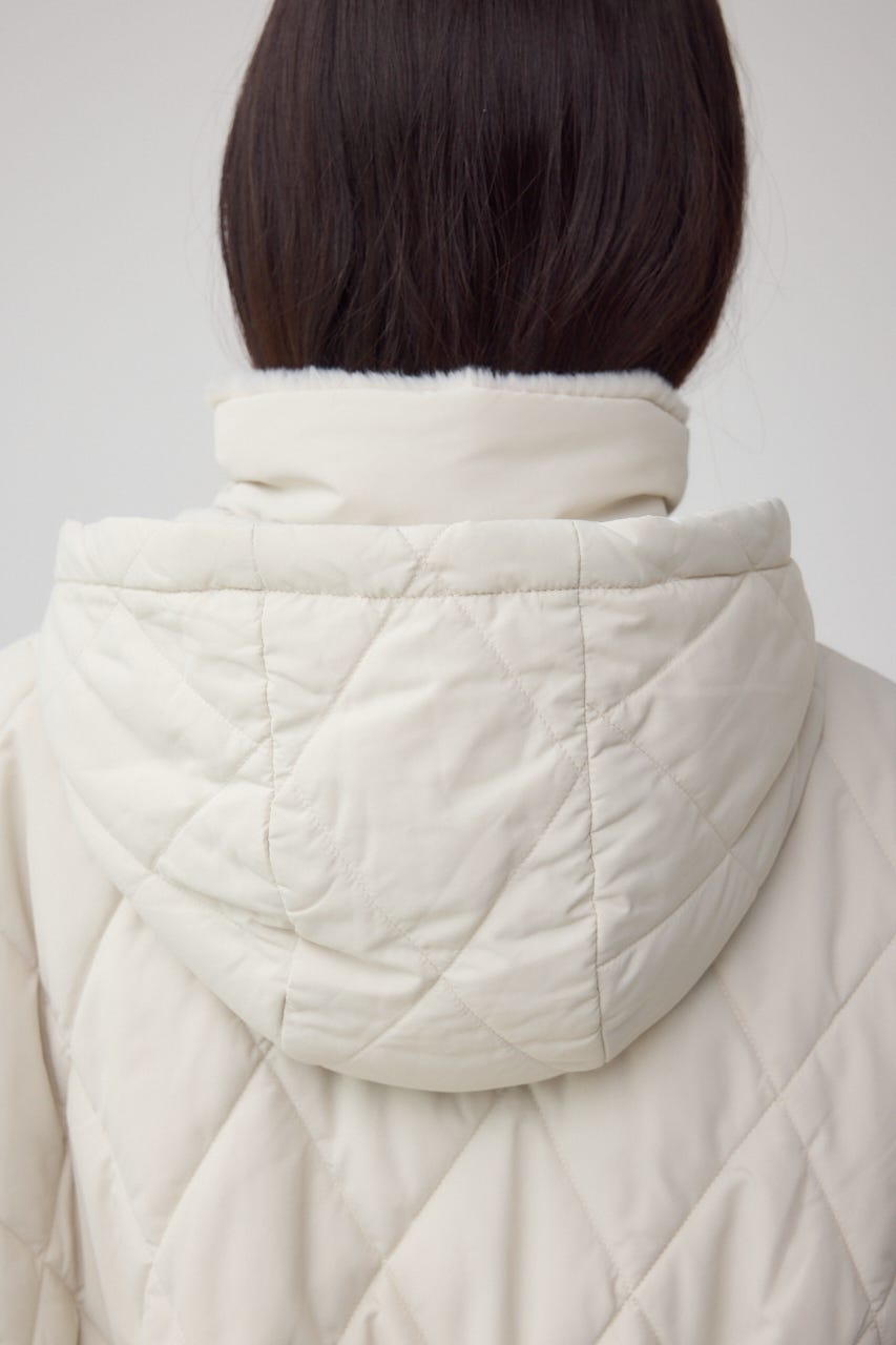 キルティング中綿ミドルコート IVOY S