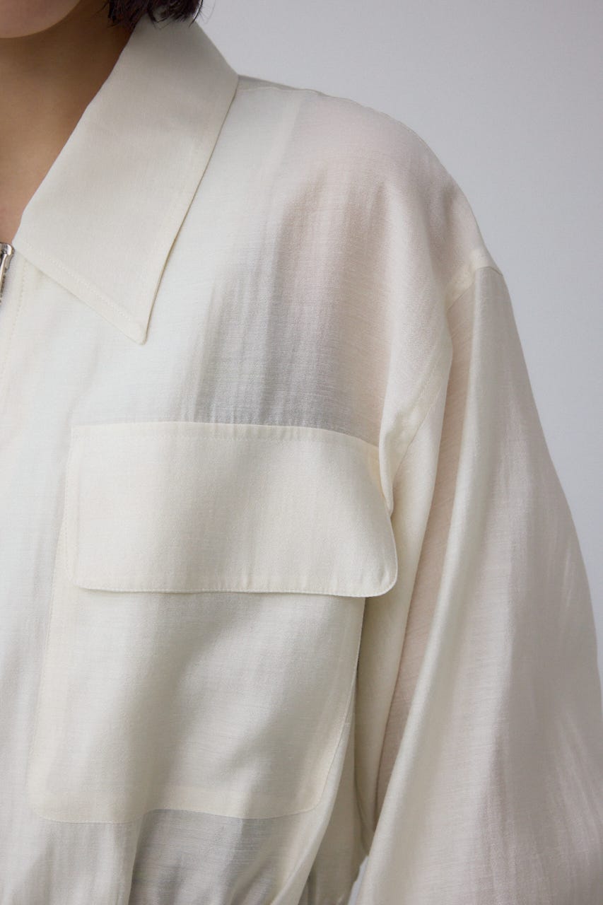 袖ギャザーショートブルゾン IVOY FREE