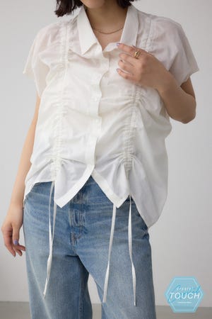 C/T冷感 ドロストブラウス