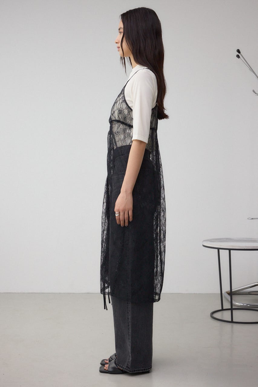 インナーSET ドロストレースキャミソールトップス BLK FREE