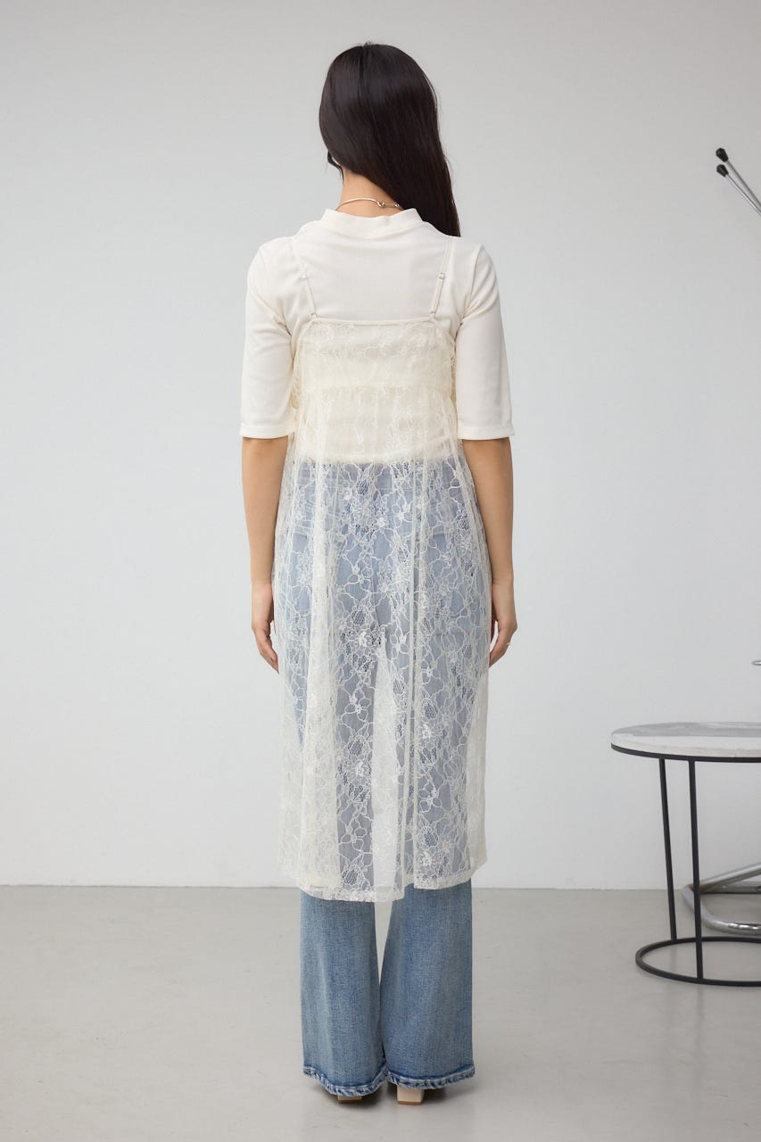 インナーSET ドロストレースキャミソールトップス O/WHT FREE