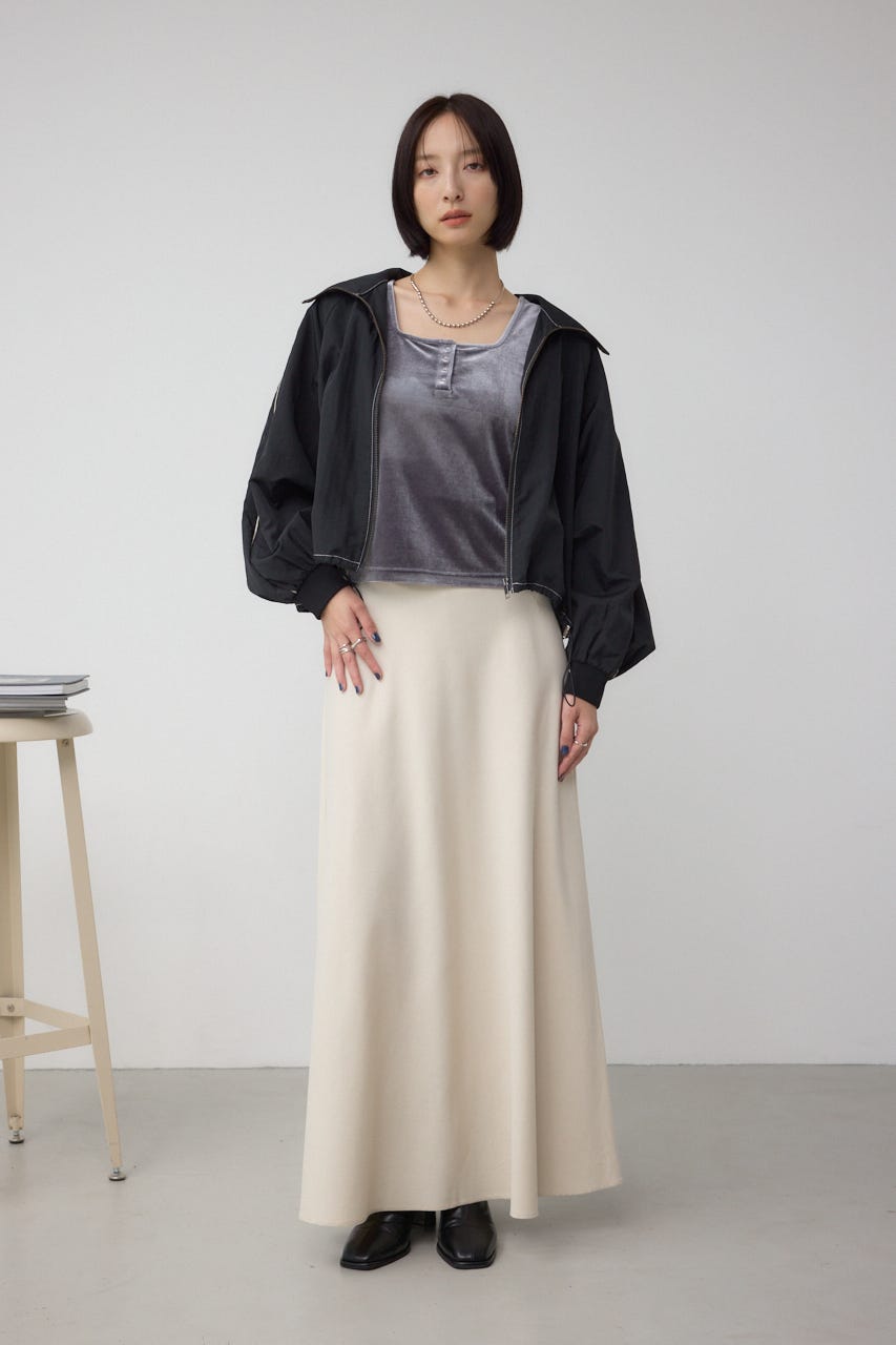 ナイロントラックラインジャケット BLK FREE