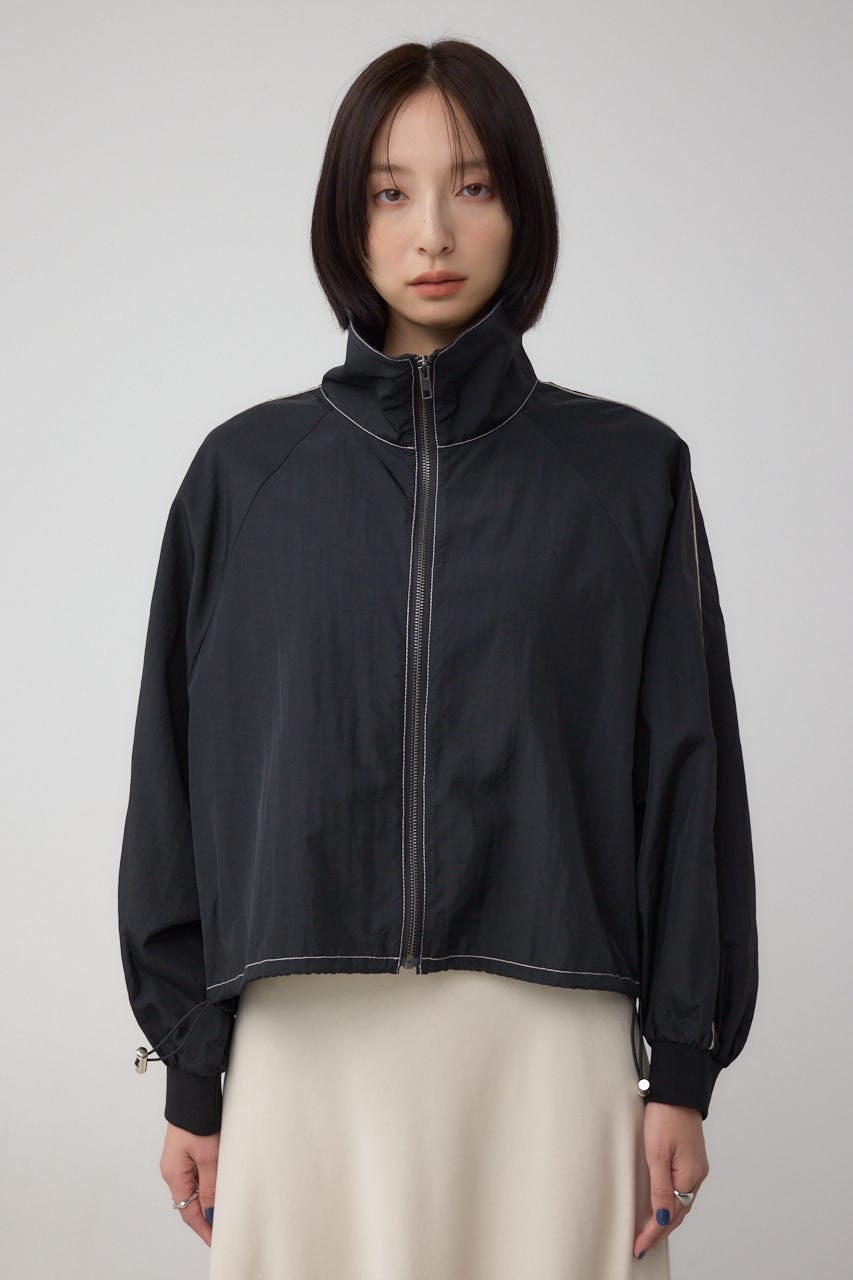 ナイロントラックラインジャケット BLK FREE