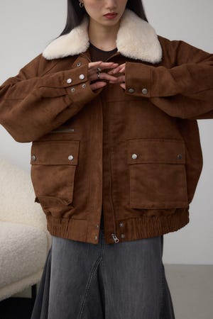 2WAY フェイクスエードブルゾン