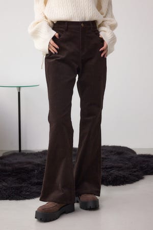 コーデュロイフレアパンツ