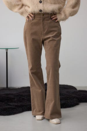 コーデュロイフレアパンツ