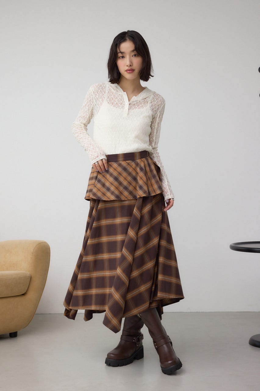 し様 AZUL BY MOUSSY | イレヘムチェックスカート (スカート