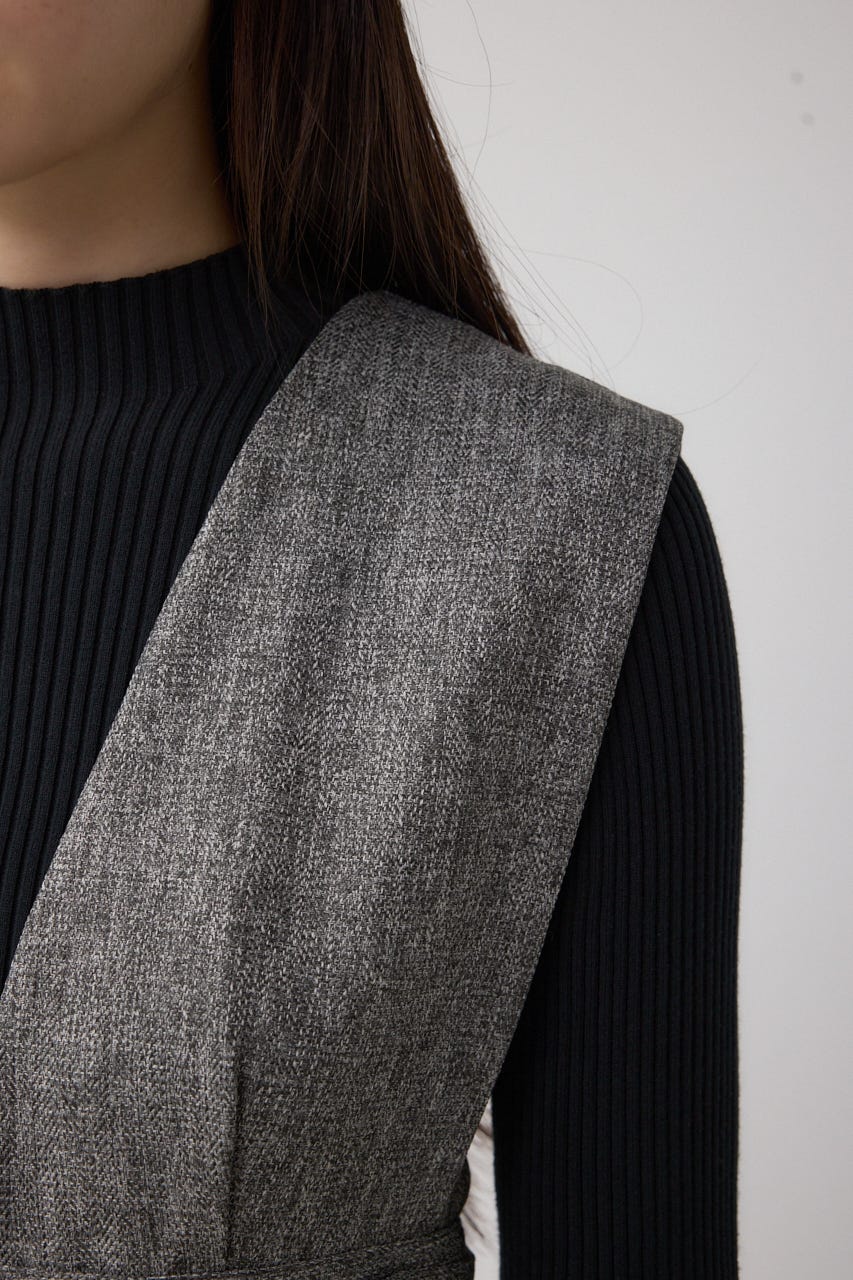 アート・コレクション　マチルダ・アジャン フェイクレザージップアップジャンパースカート｜WOMEN