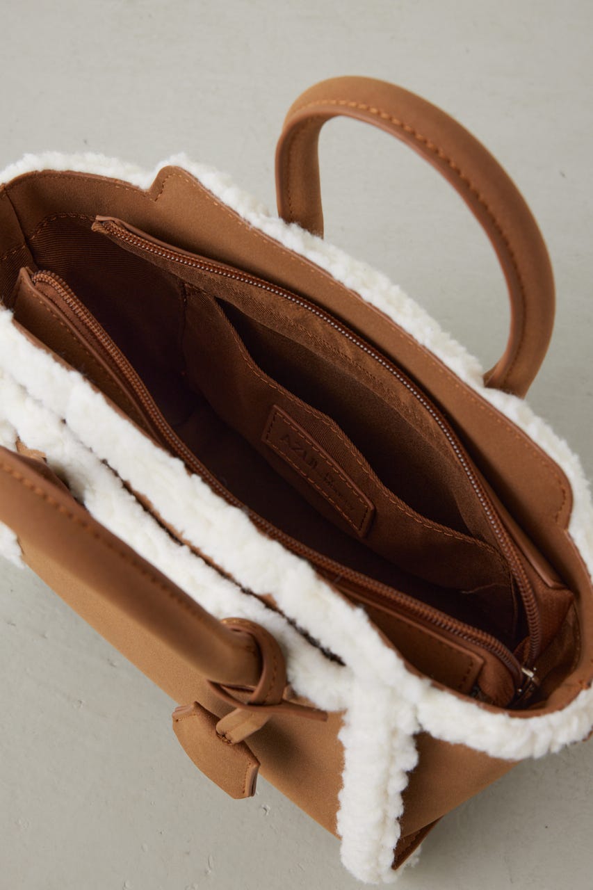 フェイクムートンハンドバッグ CAM FREE