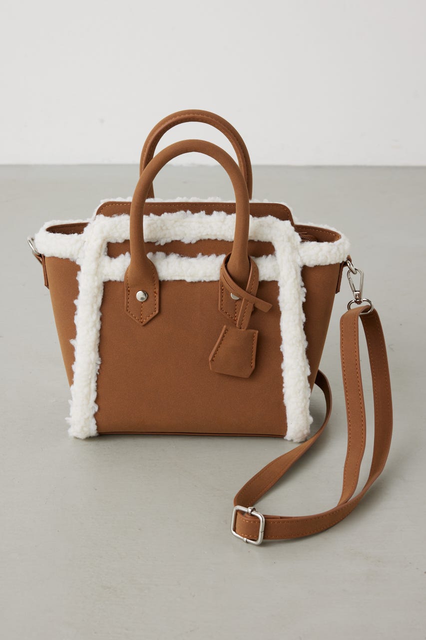 フェイクムートンハンドバッグ CAM FREE